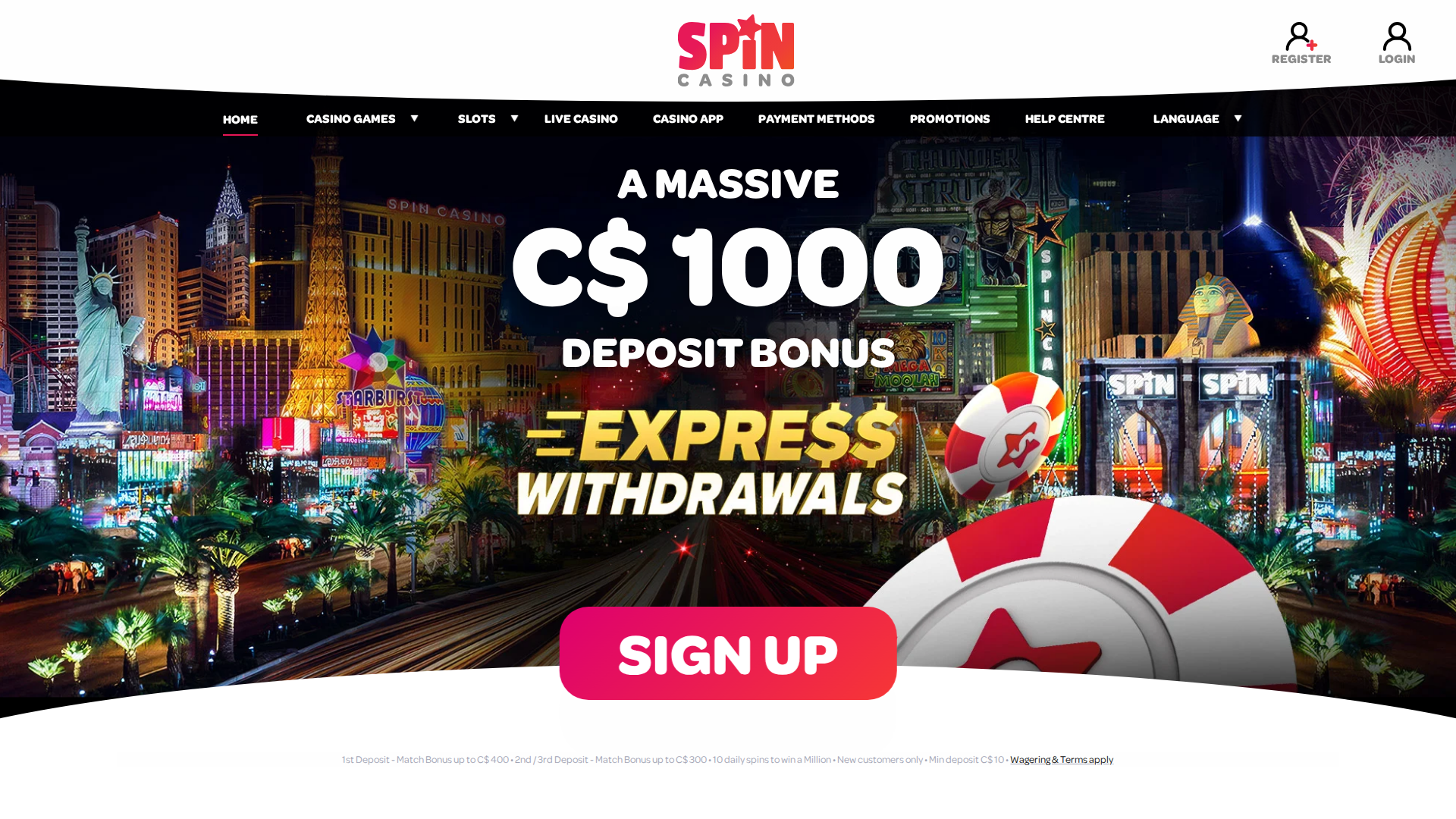 Spin Casino casino website